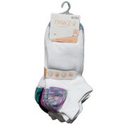 Wholesale - 6pk LADIES WHT LOW CUT SPACEDYE SOCKS SIZE 9-11 C/P 60, UPC: 194587998550